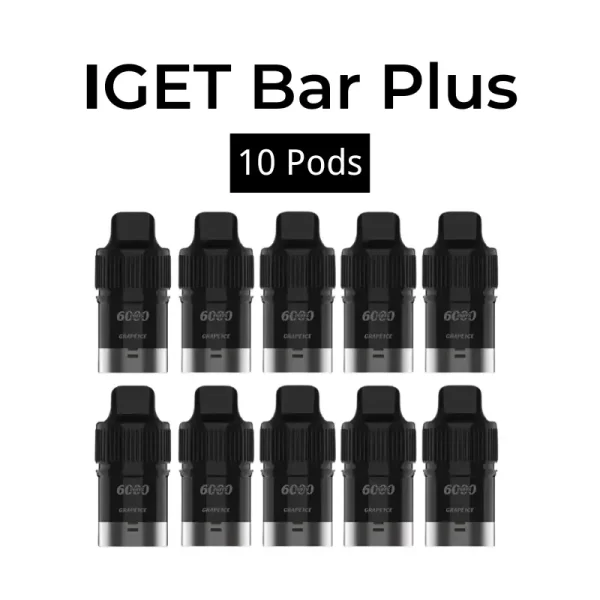 IGET Bar Plus Pod Box Mixed Flavours (10PCS)